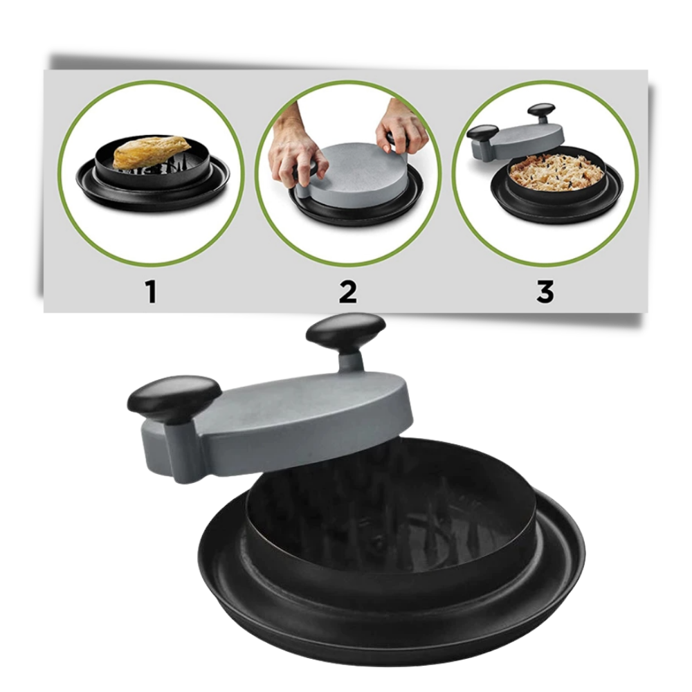 Déchiqueteur de Poulet Rapide | Outil Manuel à 2 Poignées pour Émincer la Viande | Valuna