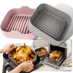 Moule Carré Anti‑adhérent en Silicone | Idéal pour Airfryer & Four | Valuna