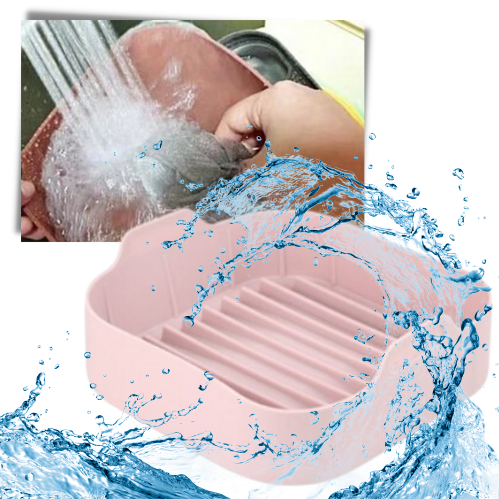 Moule Carré Anti‑adhérent en Silicone | Idéal pour Airfryer & Four | Valuna