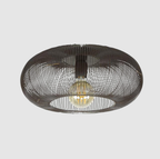 Plafonnier Industriel Jill Cuivré‑Marron | Luminaire Déco Ovale Chaleureux | Valuna