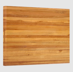 Planche de Coupe Réversible en Teck 61 cm | Robuste & Résistante à l’Eau | Valuna