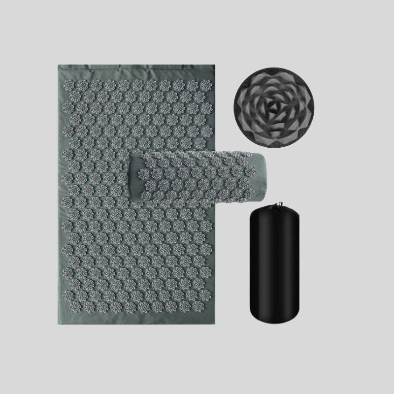 Tapis et Coussin d’Acupression Relaxwave | Shiatsu Anti‑Stress et Détente Profonde | Valuna