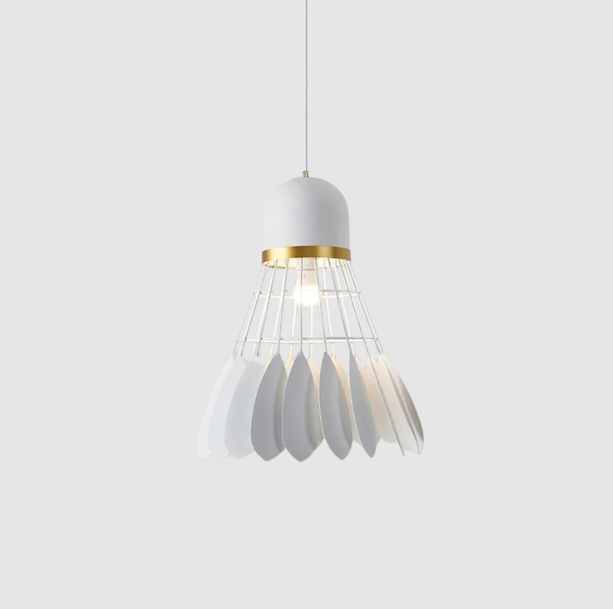 AeroLume | Lampe de Plafond Artistique en Plumes | Valuna