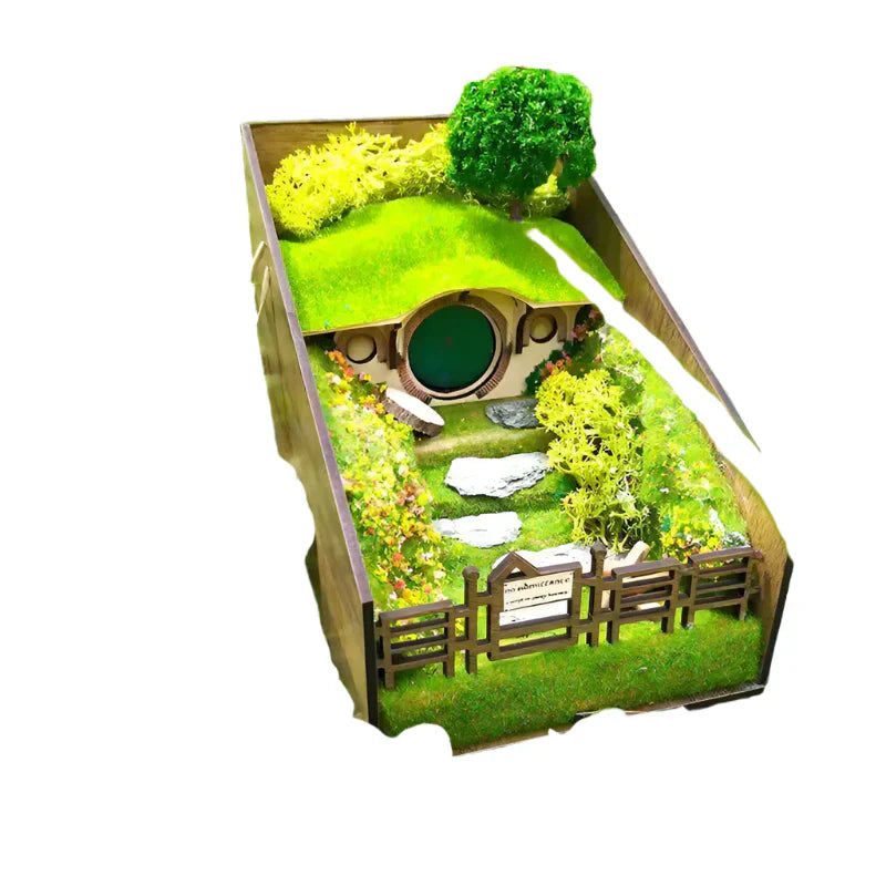 MiniScape Porte-Livres | Porte-Livres Décoratifs Faits Main avec Design de Microlandscape