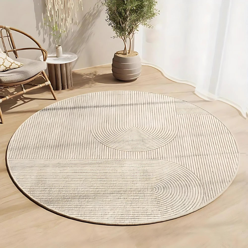 HomeOffice | Tapis Rond Antidérapant De 8 Mm D’Épaisseur Pour Maison Et Bureau | Valuna