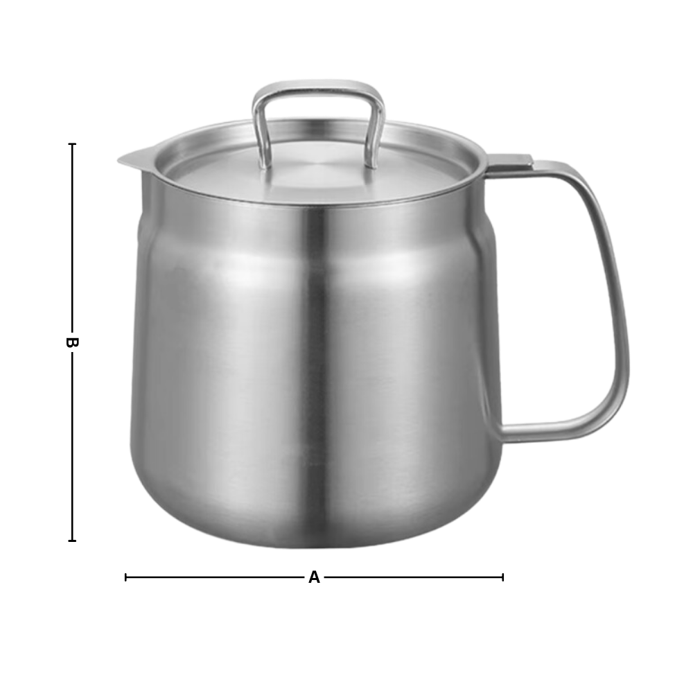 Poêle Friteuse 2-en-1 en Acier Inoxydable | Frire & Servir avec Précision | Valuna