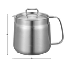 Poêle Friteuse 2-en-1 en Acier Inoxydable | Frire & Servir avec Précision | Valuna