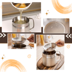 Poêle Friteuse 2-en-1 en Acier Inoxydable | Frire & Servir avec Précision | Valuna