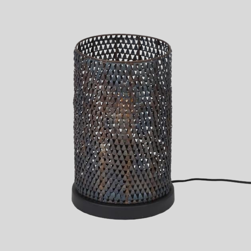 Lampe de Table Rocks en Métal Noir | Charme Industriel Audacieux pour Intérieurs Contemporains | Valuna