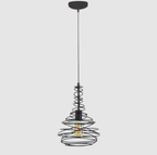 Suspension Kelsey en Métal Noir | Style Industriel Conique & Élégant | Valuna