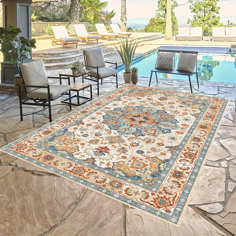 BohoTerra | Tapis De Terrasse Bohème Imperméable Pour Extérieur | Valuna