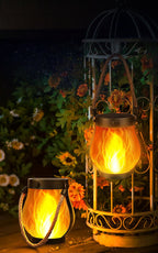 Lanterne Solaire LED À Effet Flamme Pour Extérieur - Valuna