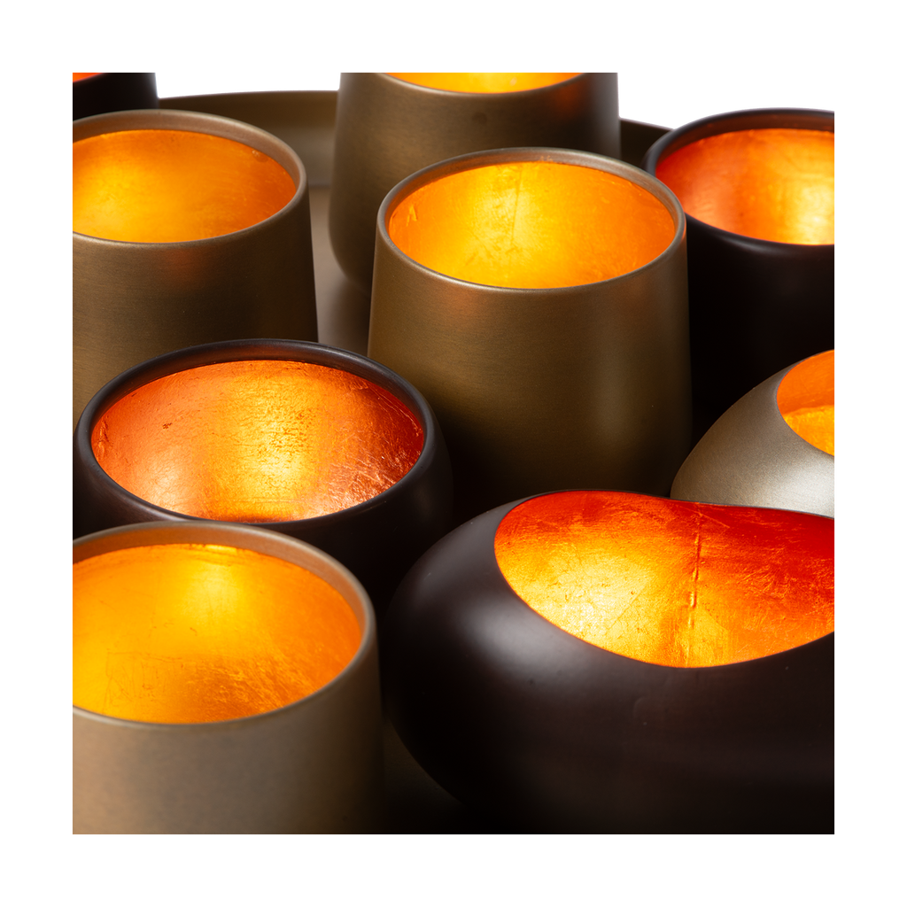 Tablett | mit Teelichtern Marlot | Valuna