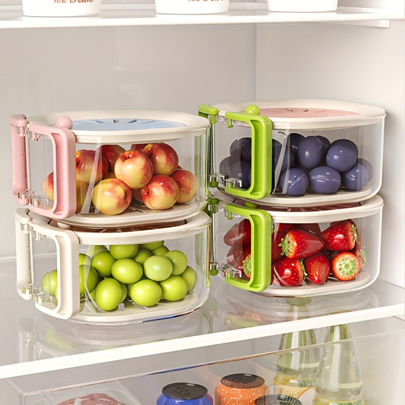 Égouttoir 2-en-1 Rotatif à Deux Niveaux pour Évier & Fruits | Égouttage Intelligente avec Poignée | Valuna