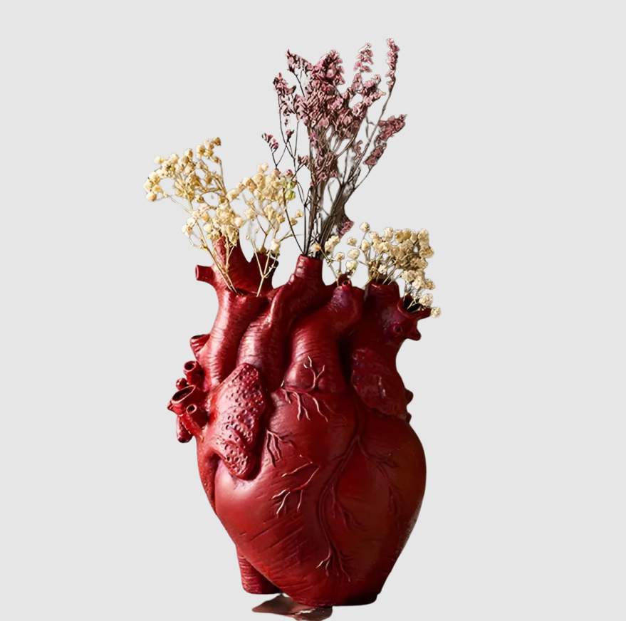 HeartBloom | Vase en Bambou en Forme de Cœur – Décoration Durable | Valuna