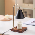 Diffuseur d’Aromathérapie Rustique | Brûleur en Bois et Fer avec Lumière d’Ambiance | Valuna