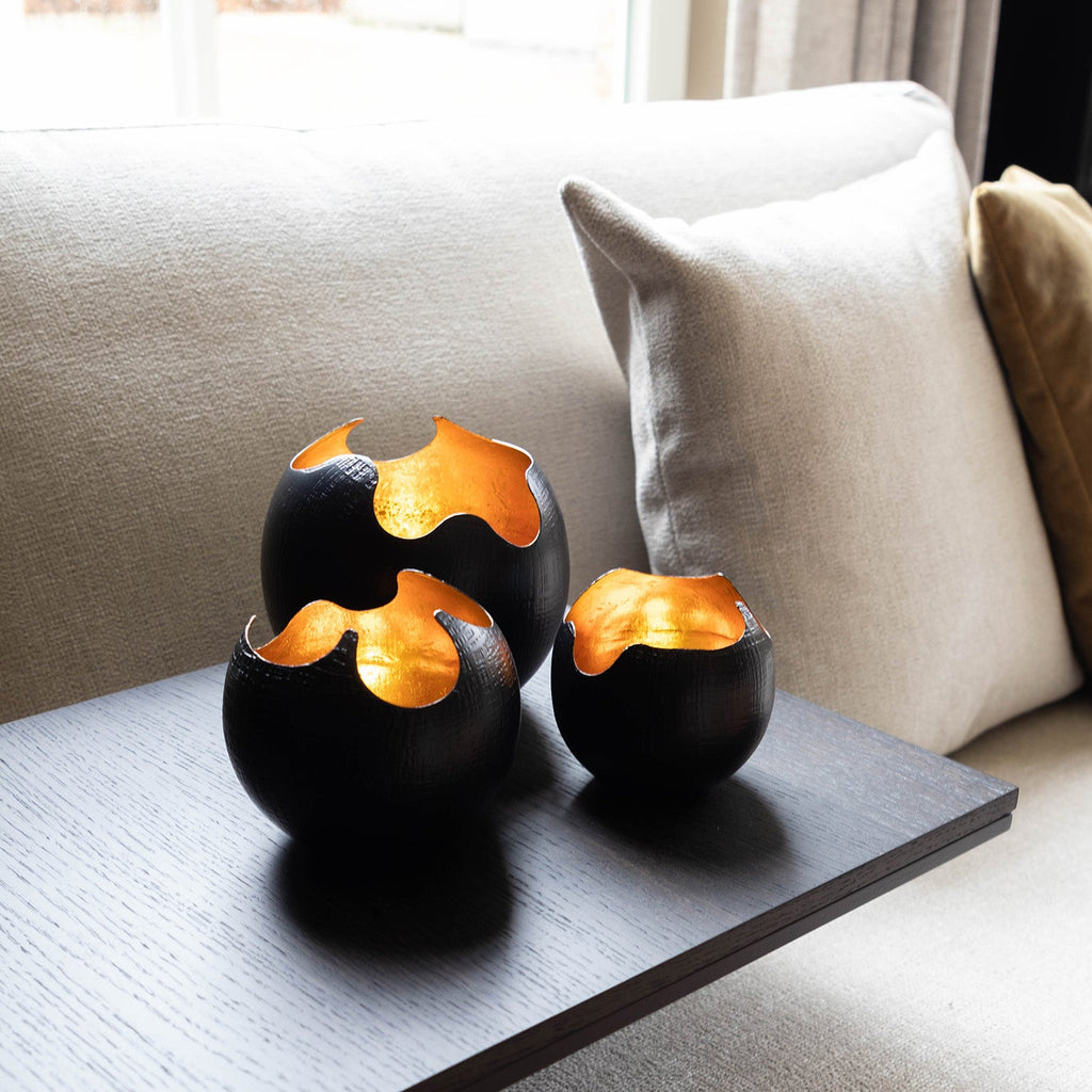 Porte‑bougies Tealight Kotori S (Lot de 3) | Lueur Douce et Chaleureuse pour Espaces Confortables | Valuna