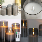 Bougies LED LumiFlame | Avec Télécommande | Effet Flamme Ambiant | Valuna