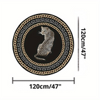 LeoparRound | Tapis Rond À Motif Léopard Pour Une Décoration Intérieure Élégante Et Un Confort Absolu | Valuna