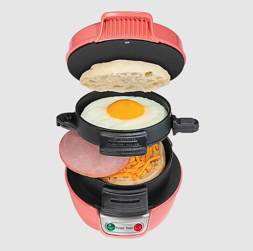 Machine à Sandwich 1‑Touche & Cuiseur Rapide | Petit‑Déjeuner Express | Valuna