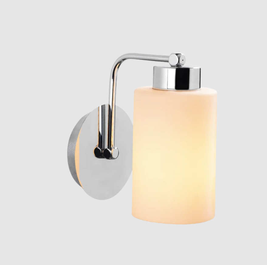 Applique Murale Oasis en Métal Blanc et Argenté | Lumière Minimaliste Moderne et Apaisante | Valuna