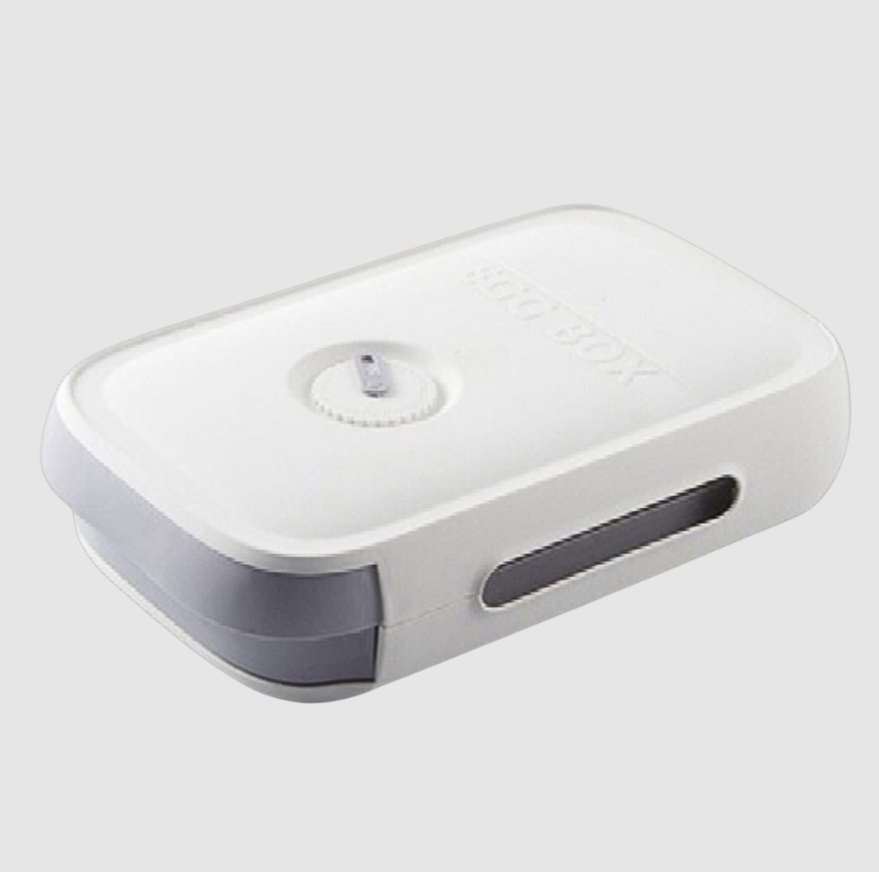 EggGuard Boîte à Œufs Auto‑Roulement | Couvercle Hermétique Anti‑Humidité pour Réfrigérateur | Valuna