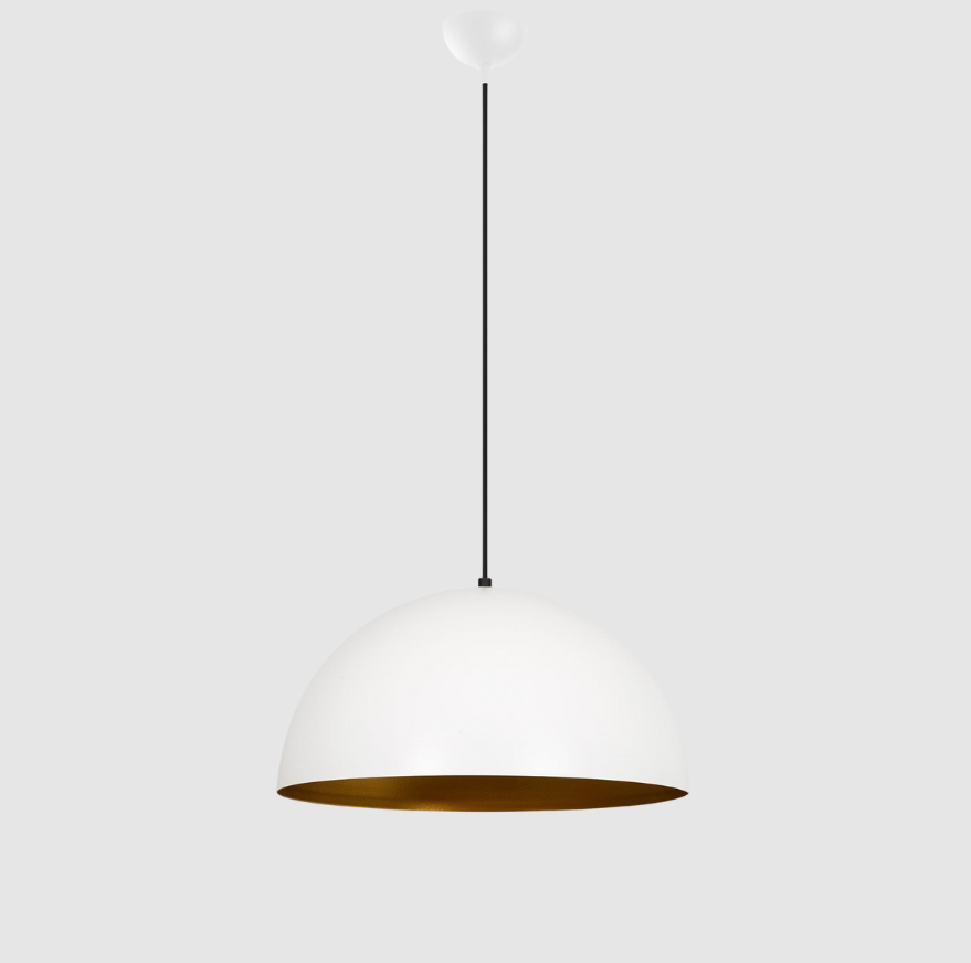 Suspension Echelon Métal Blanc | Plafonnier Industriel Pur et Minimaliste | Valuna