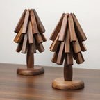 Sous-Verres | En Noyer Noir Pour Protection Et Style | Valuna