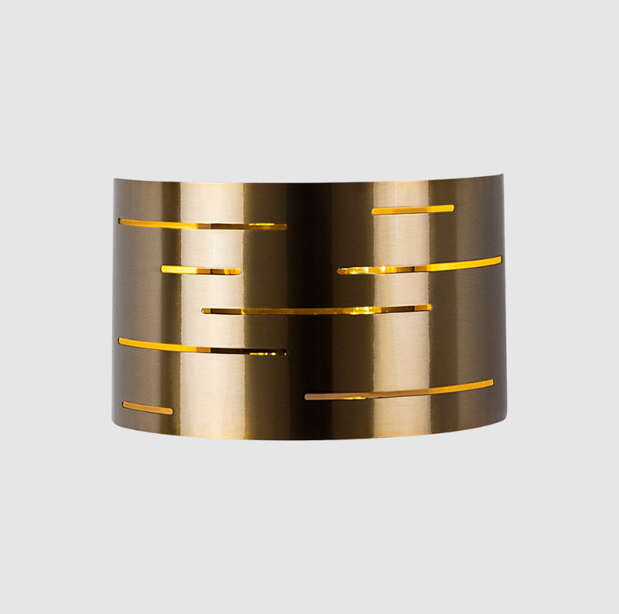 Applique Murale Mesa 1‑Lumière en Métal Bronze | Éclairage Accent Minimaliste & Chaleureux | Valuna