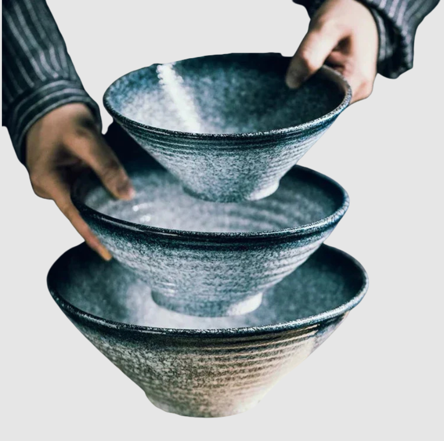 Rakubowl | Bol d’Art en Céramique Raku Fait à la Main avec Émaux Craquelés | Valuna