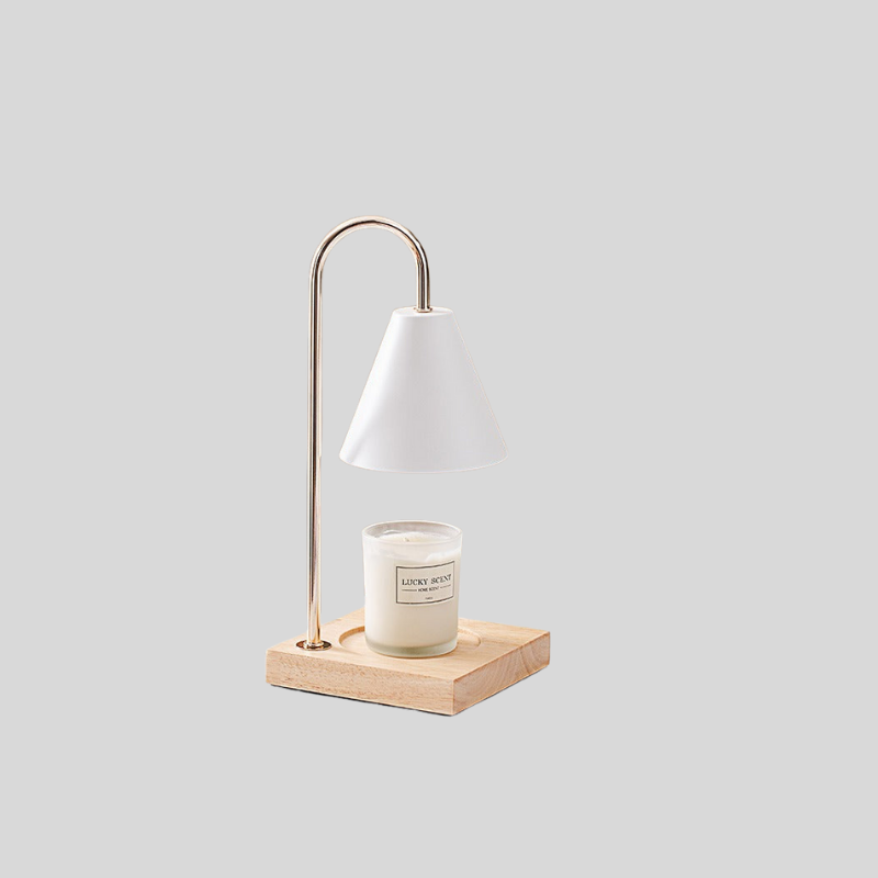 Diffuseur d’Aromathérapie Rustique | Brûleur en Bois et Fer avec Lumière d’Ambiance | Valuna