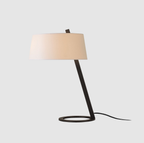 Lampe de Table Ascent Métal Blanc | Lampe Industrielle Minimaliste pour Bureau | Valuna