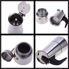 Cafetière Moka Classique 200 ml | Authentique Machine à Café Italienne | Valuna