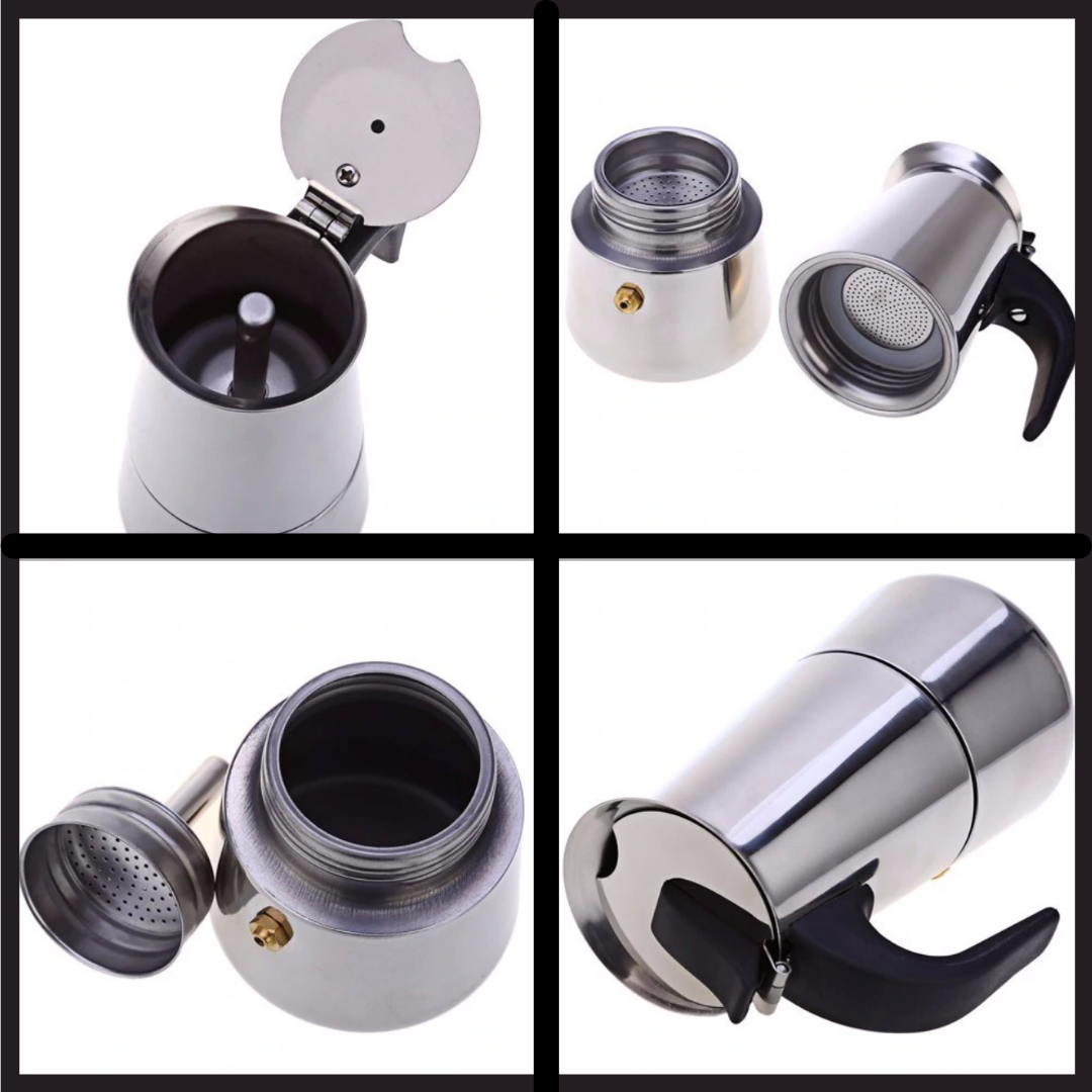 Cafetière Moka Classique 200 ml | Authentique Machine à Café Italienne | Valuna