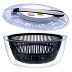 SpinFresh 3‑en‑1 Essoreuse à Salade | Sèche‑Légumes Multifonction et Passoire | Valuna