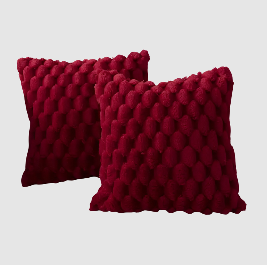 CozyWeave | Coussin Doux Luxueux avec Housse à Motifs Fuzzy | Valuna