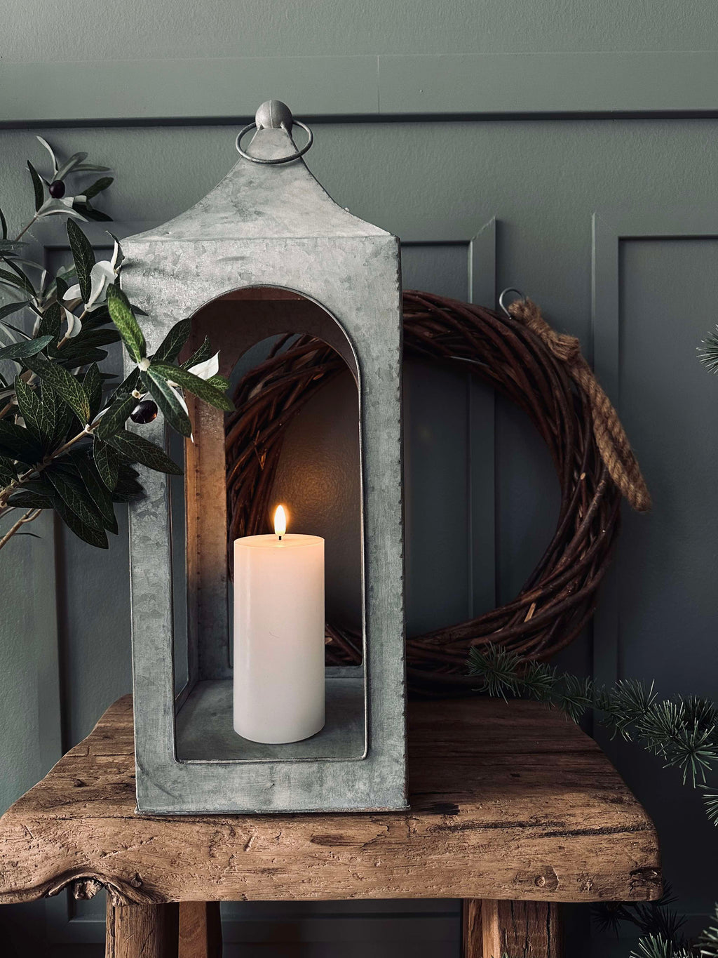 Lanterne Zinc | Éclairage Décoratif Élégant | Valuna