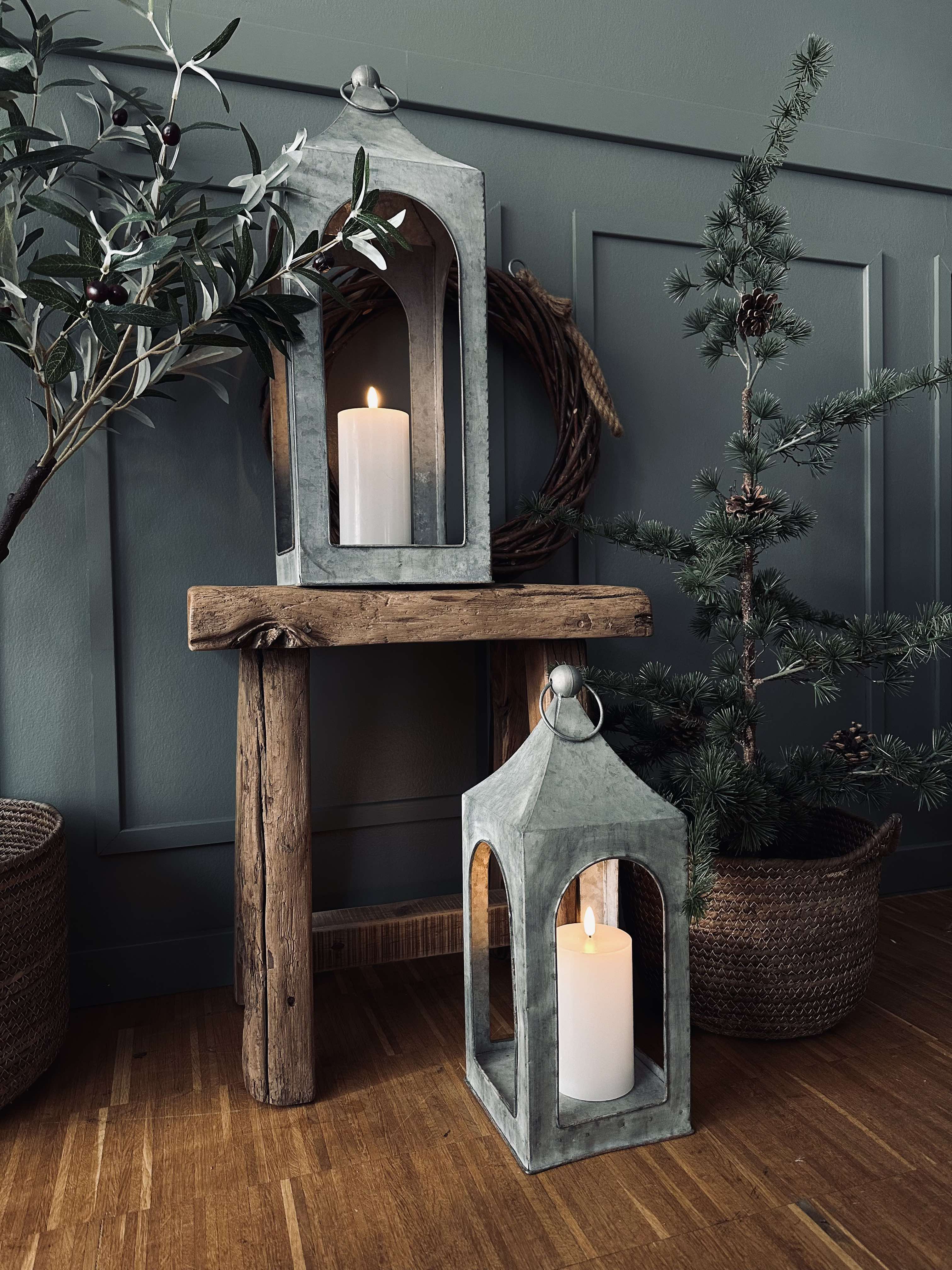 Lanterne Zinc | Éclairage Décoratif Élégant | Valuna