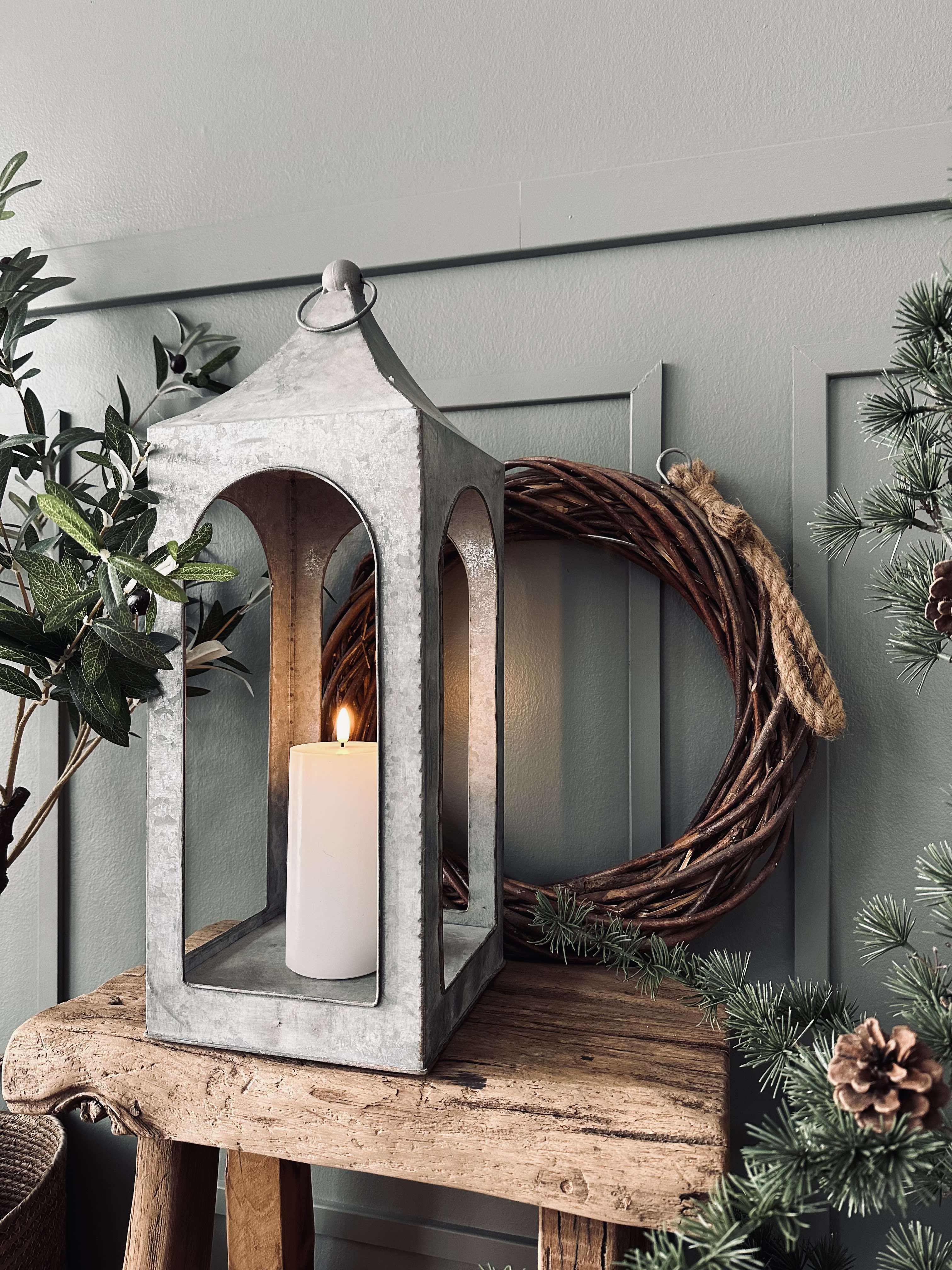 Lanterne Zinc | Éclairage Décoratif Élégant | Valuna