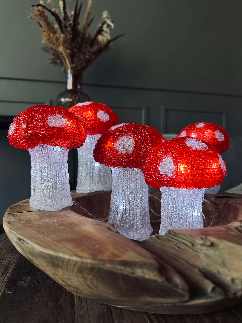 MushroomSet5 | Ensemble de 5 Lampes Champignon – Éclairage Intérieur et Extérieur | Valuna