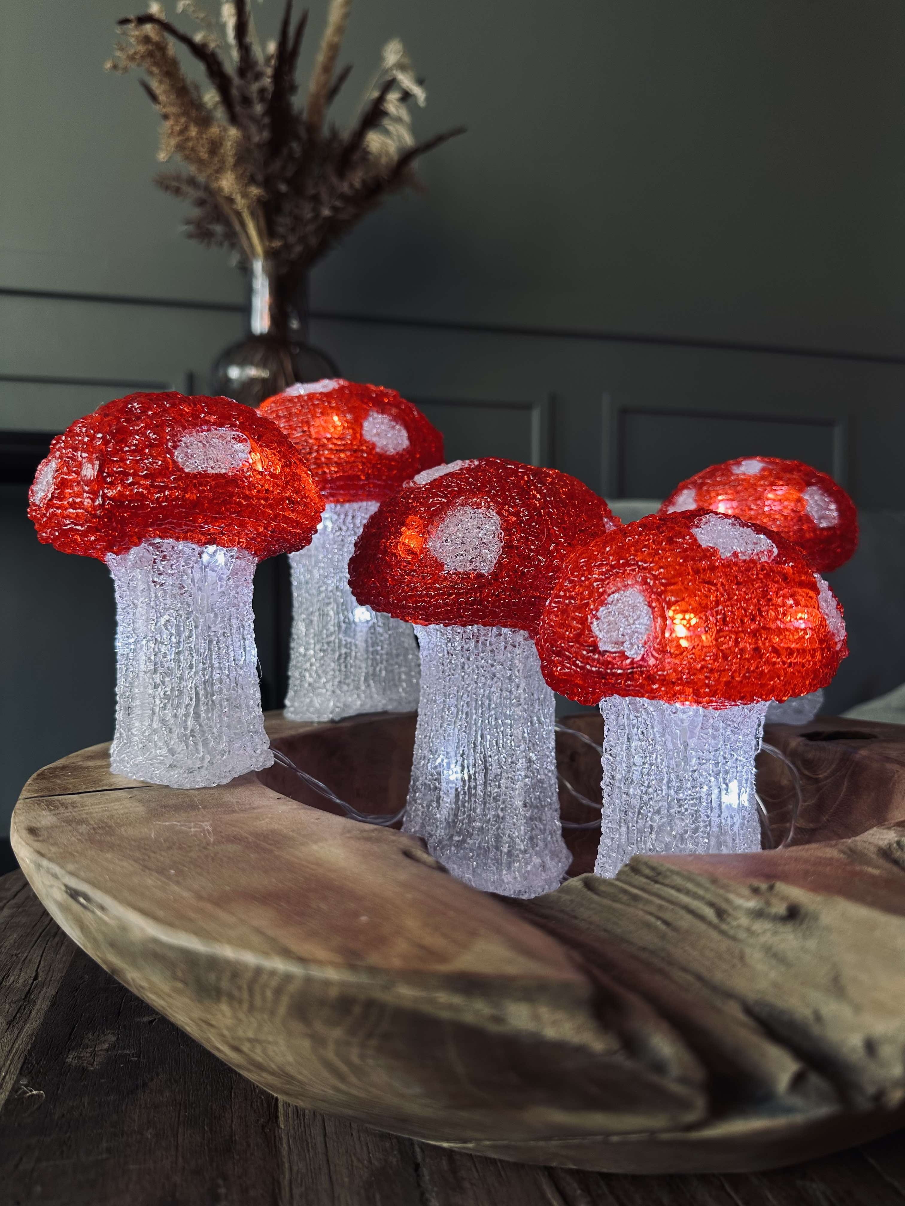 MushroomSet5 | Ensemble de 5 Lampes Champignon – Éclairage Intérieur et Extérieur | Valuna