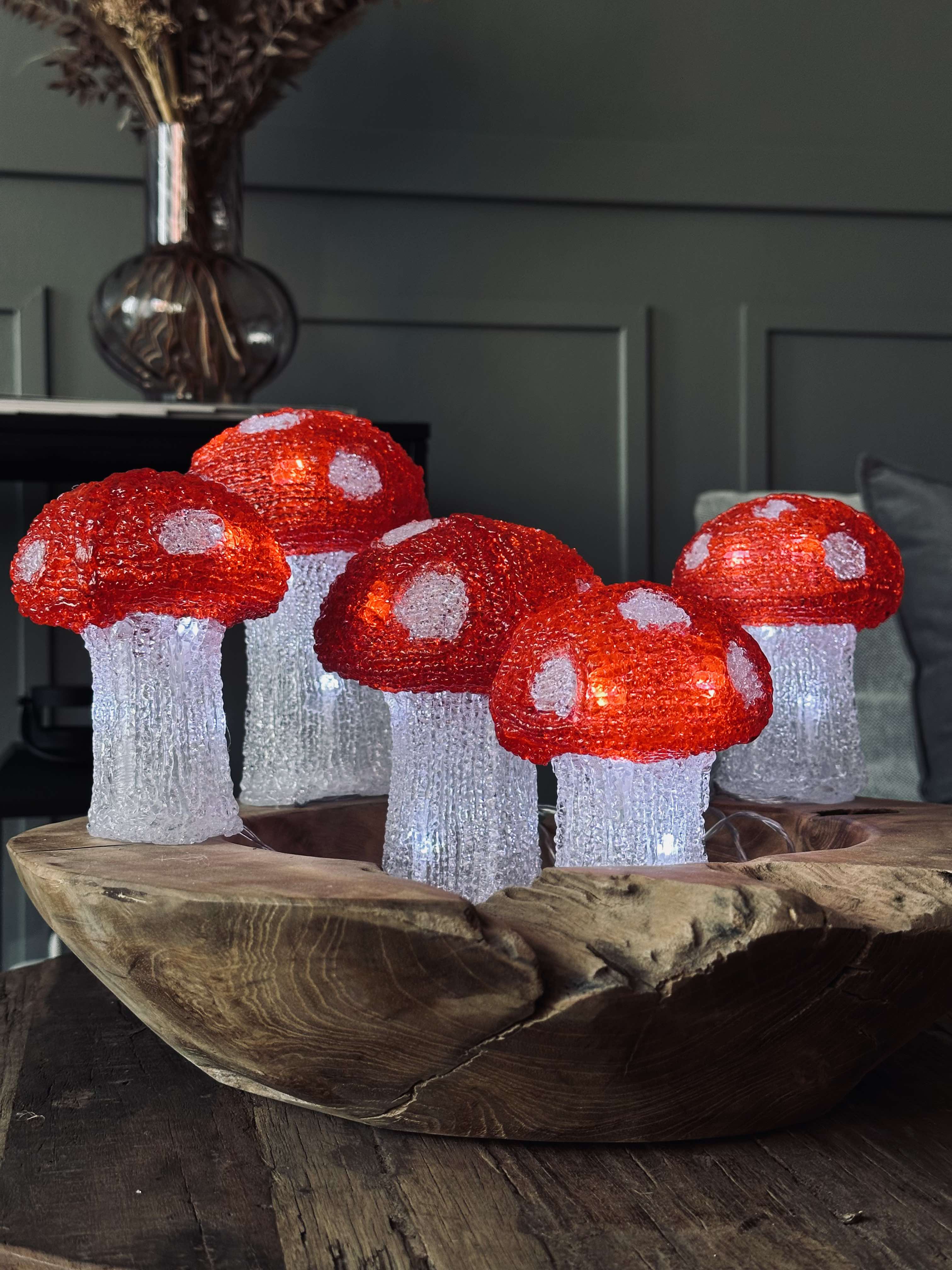 MushroomSet5 | Ensemble de 5 Lampes Champignon – Éclairage Intérieur et Extérieur | Valuna