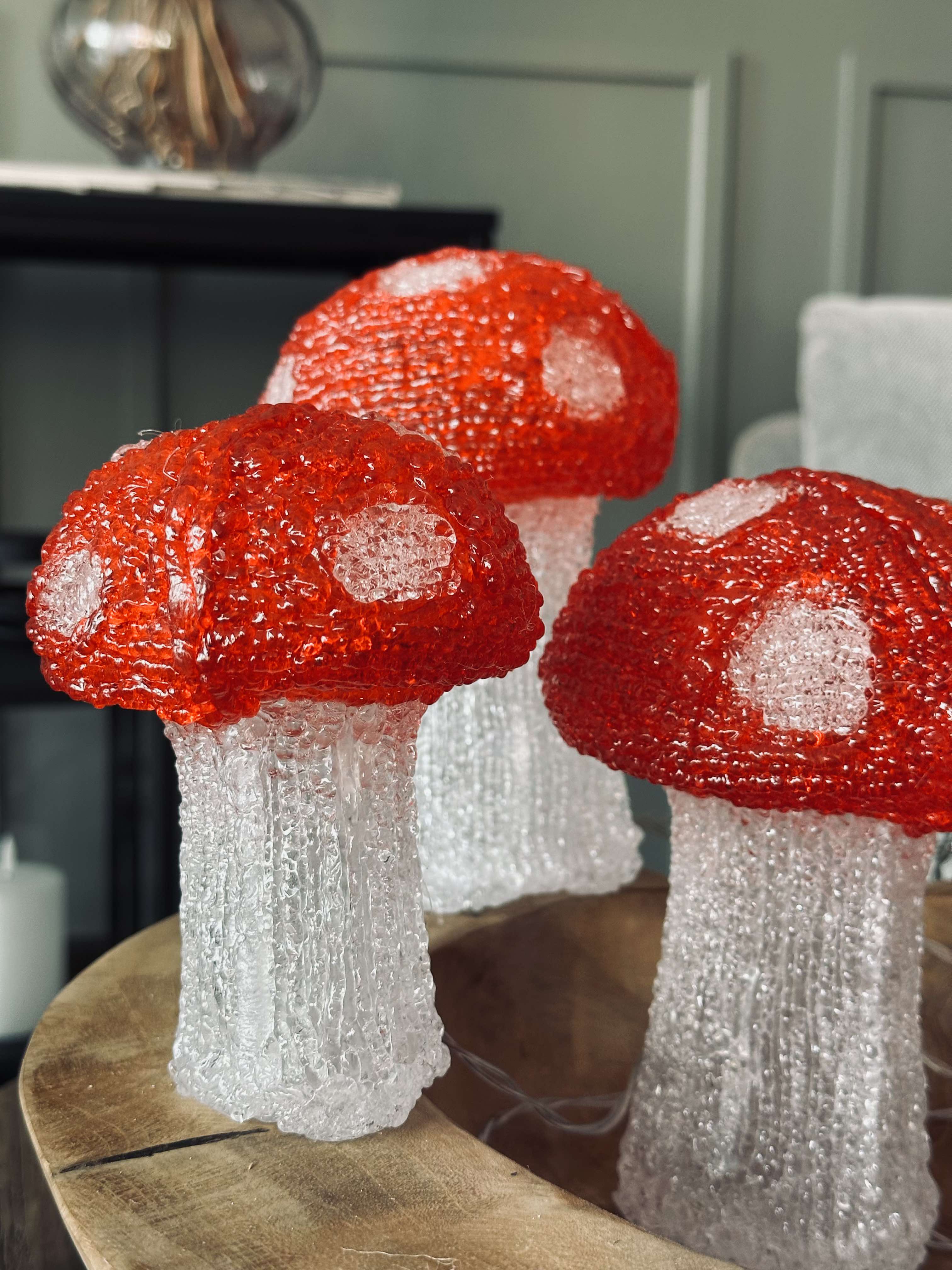 MushroomSet5 | Ensemble de 5 Lampes Champignon – Éclairage Intérieur et Extérieur | Valuna