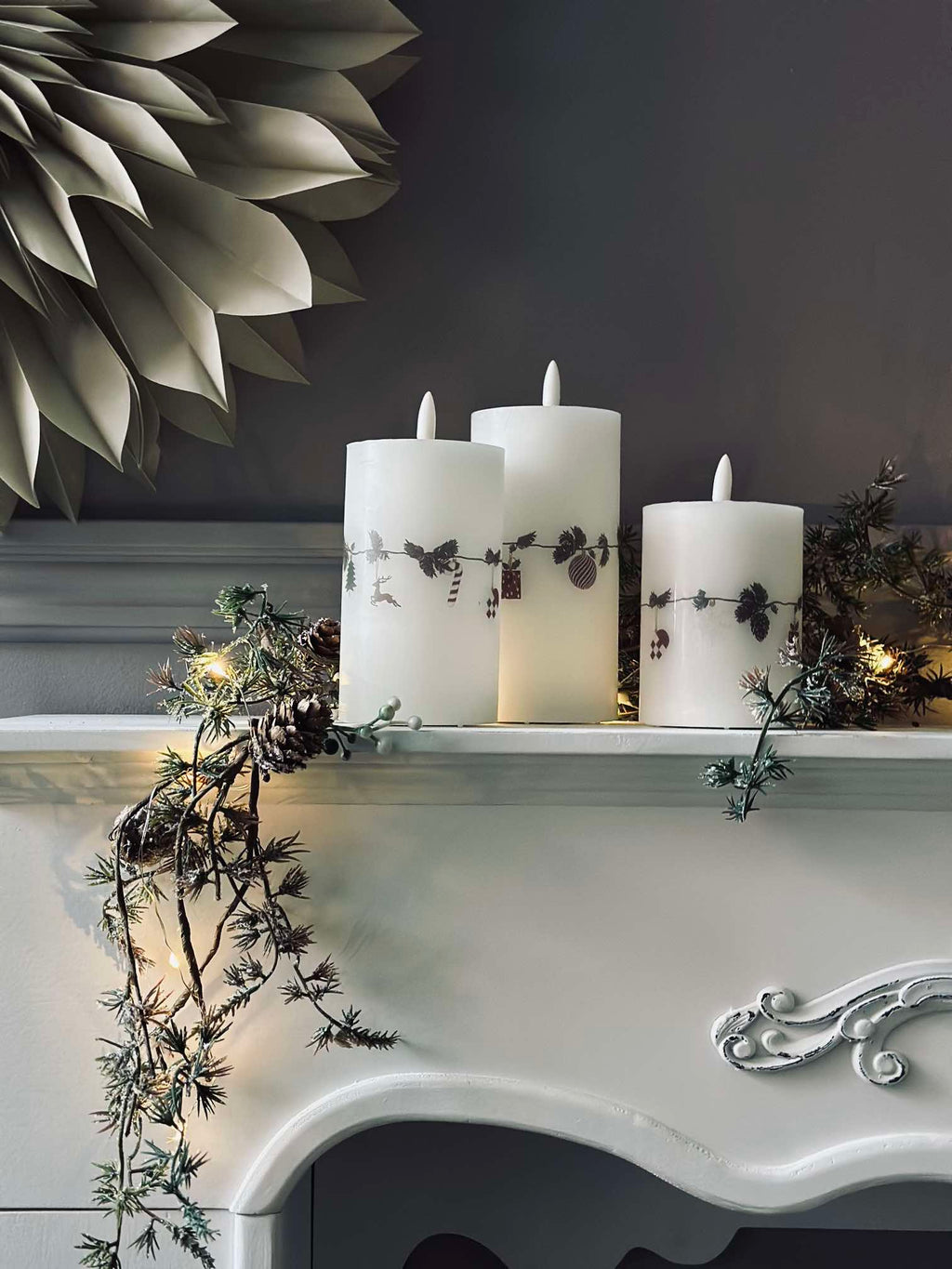 Bougies LED Bloklys | Ensemble de 3 Pièces | Valuna