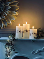 Bougies LED Bloklys Noël | Ensemble De 3 Pièces Pour Ambiance Festive | Valuna