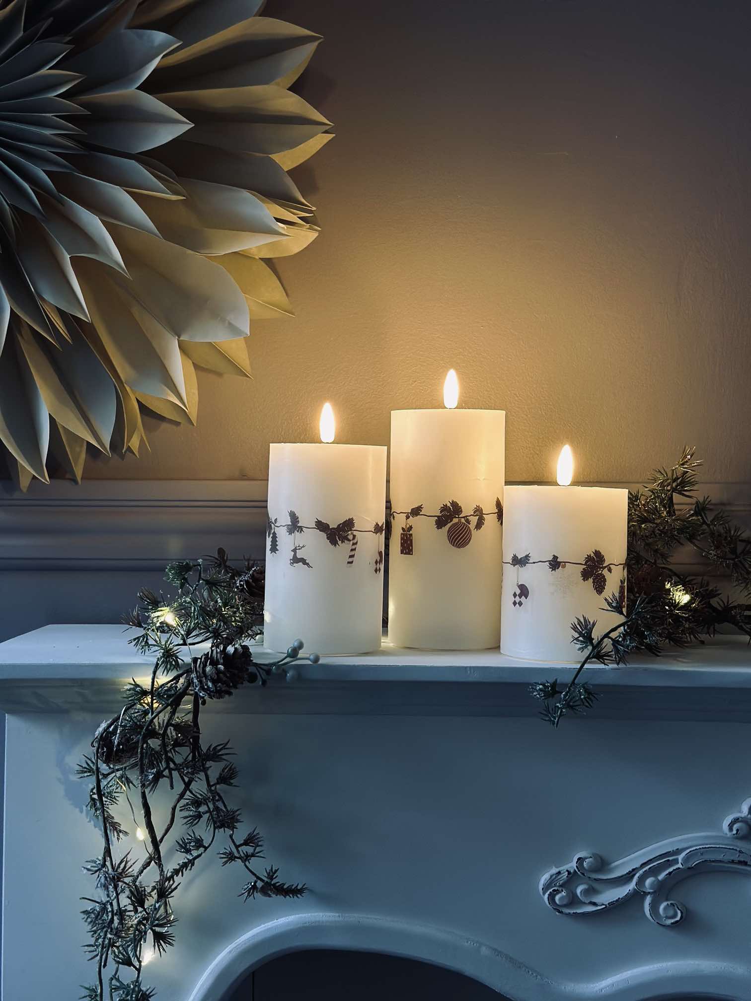 Bougies LED Bloklys Noël | Ensemble De 3 Pièces Pour Ambiance Festive | Valuna