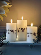 Bougies LED Bloklys | Ensemble de 3 Pièces | Valuna