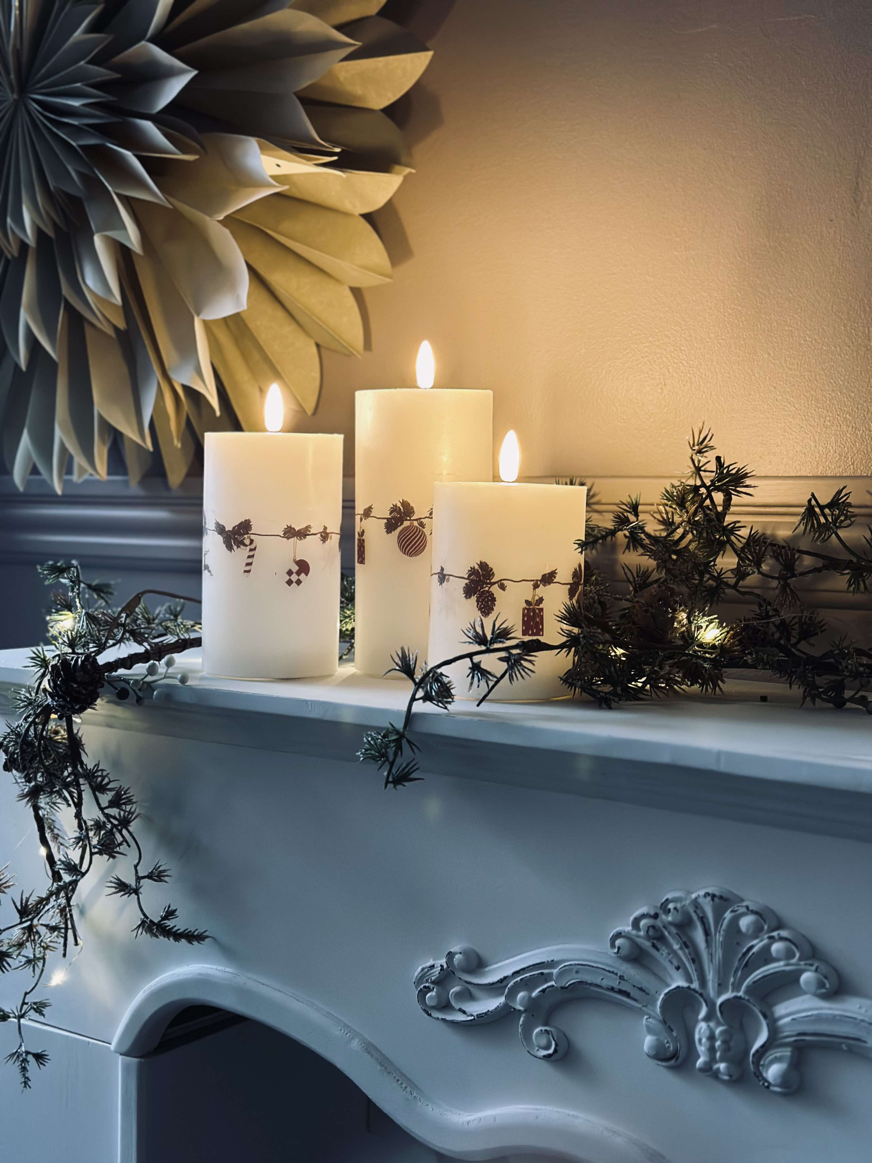 Bougies LED Bloklys | Ensemble de 3 Pièces | Valuna