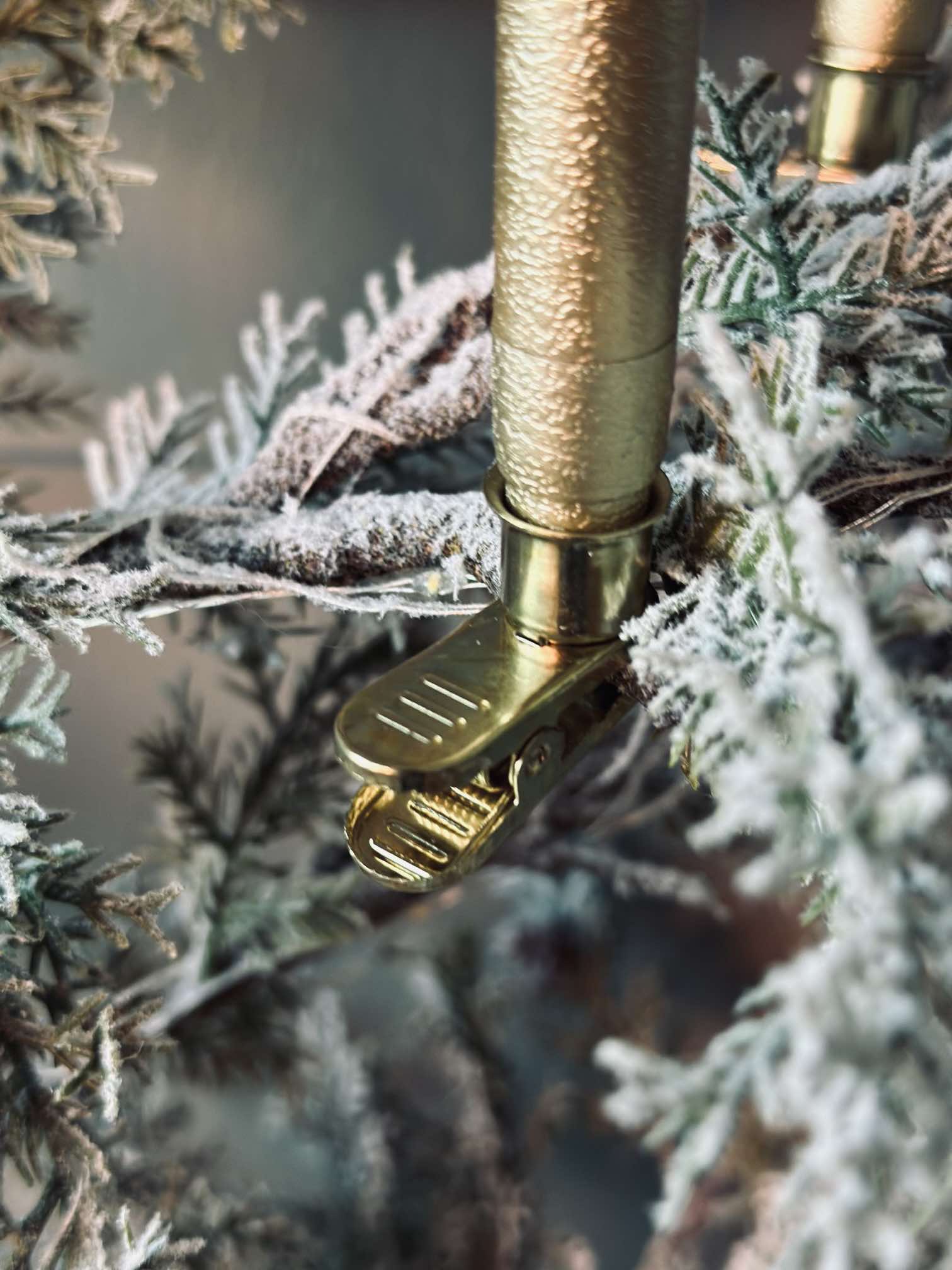 Bougies Led Dorées | Ensemble Décoratif De Noël Élégant | Valuna