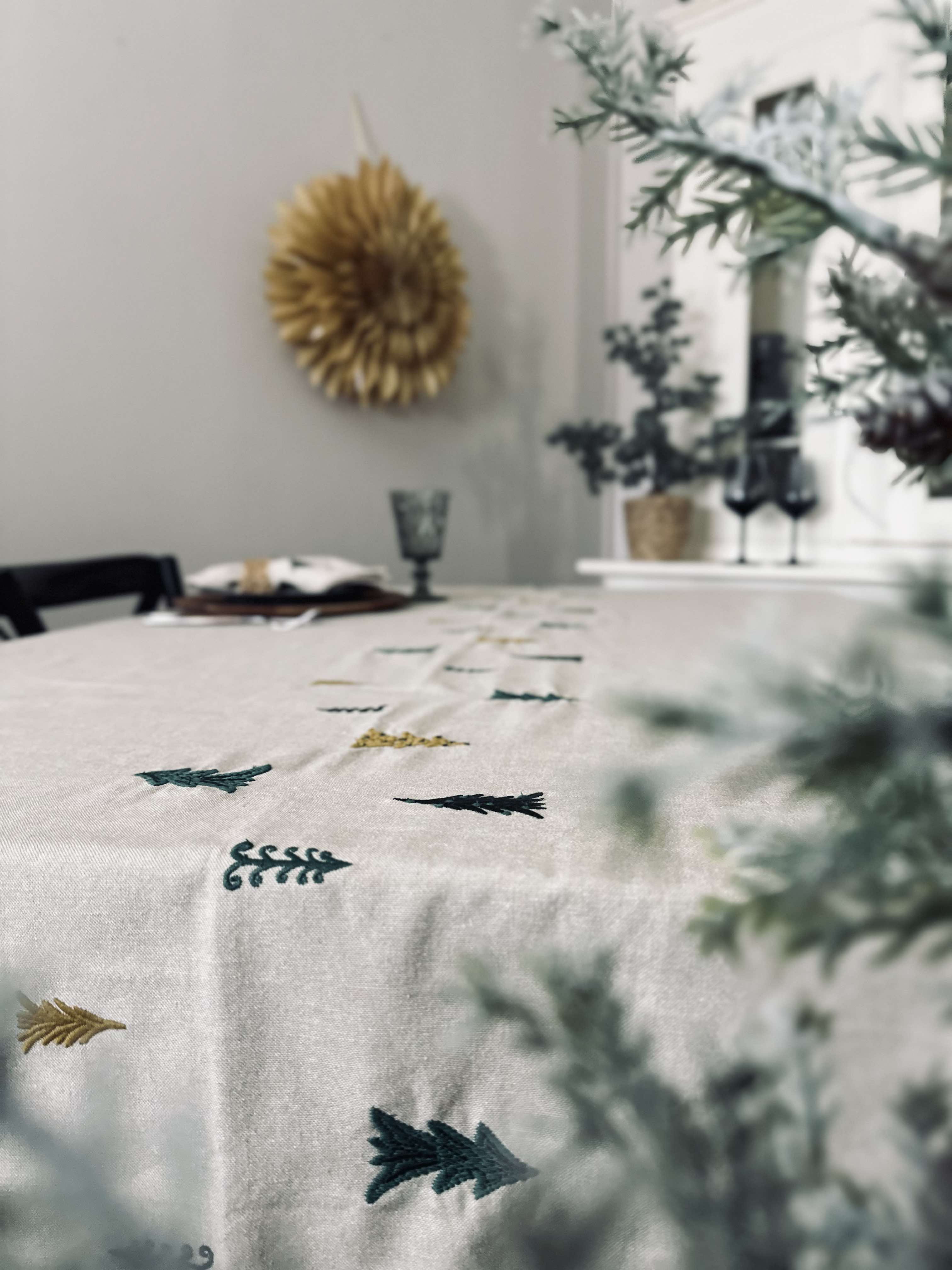 Nappe De Noël | En Coton Pour Tables Festives | Valuna